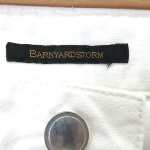 バンヤードストーム （BARNYARDSTORM ）のコットン ストレッチ パンツ 白 ホワイト 1 レディースが春先に素敵！の画像3