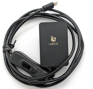 LABISTS Raspberry Pi 4B TypeC электрический кабель 5V 3A переключатель имеется PSE получение 