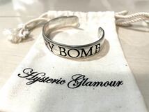 定価30,240円 HYSTERIC GLAMOUR ヒステリックグラマー 　バングル　シルバー　巾着付き CHERRY BOMB　silver925　NO51187　_画像3