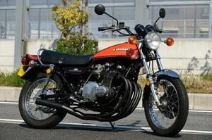 MRS ハンドメイドショート管 KAWASAKI Z1/Z2 アルミ製 ブラック エムテック MRS-REK75-04B