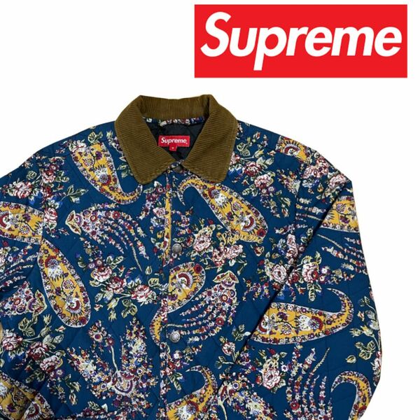 Supreme Quilted Paisley Jacket S コーデュロイ ブルゾン ジャケット