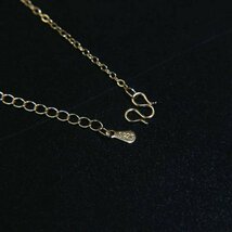 【1円スタート】ゴールド ネックレス 金ネックレス 925 刻印あり 18kgp 金 ペンダント ゴールドバー レディース メンズ gold necklace 356_画像5