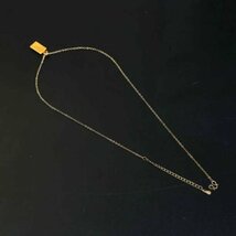 【1円スタート】ゴールド ネックレス 金ネックレス 925 刻印あり 18kgp 金 ペンダント ゴールドバー レディース メンズ gold necklace 356_画像1