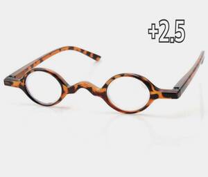 +2.5 farsighted glasses stylish retro round man and woman use leopard print sini Agras leading glass light weight 