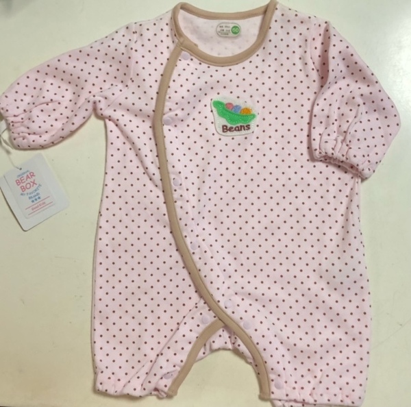 新生児 60 赤ちゃんちびオール ベビー服　Baby 女の子 綿100 新品