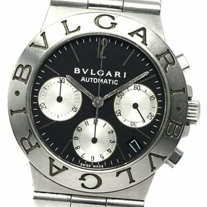 ベルト訳あり ブルガリ BVLGARI CH35S ディアゴノ スポーツ クロノグラフ 自動巻き メンズ 箱・保証書付き_769626【ev10】