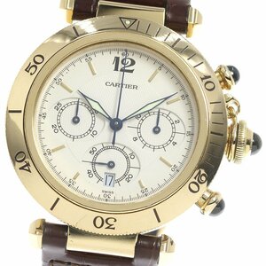  Cartier CARTIER W3007651 Pacha Chrono K18YG quartz men's _797325