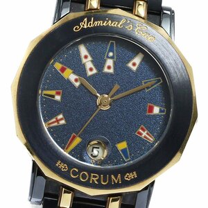  Corum CORUM 39.130.31 V585 Admiral z cup gun blue quartz lady's _800097