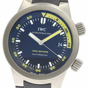 IWC IWC SCHAFFHAUSEN IW353804 アクアタイマー オートマティック2000 デイト 自動巻き メンズ 美品 _800990