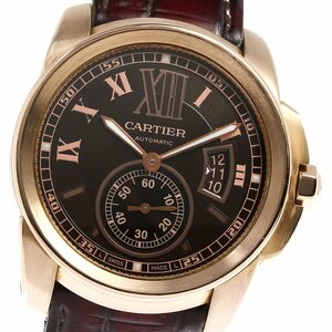  Cartier CARTIER W7100007 Carib rudu Cartier K18PG Date self-winding watch men's _792408