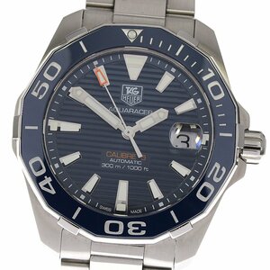  TAG Heuer TAG HEUER WAY211C-0 Aquaracer kyali bar 5 Date self-winding watch men's superior article written guarantee attaching ._800316