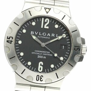 ブルガリ BVLGARI SD38S ディアゴノ スクーバ デイト 自動巻き メンズ _802339