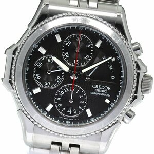  Seiko SEIKO GCBK999/6S77-0A10 Credor pacifique chronograph 999ps.@ limitation self-winding watch men's _800074