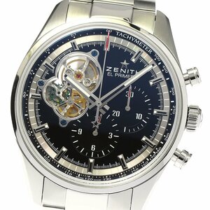 ゼニス ZENITH 03.2040.4061/21.C496 エルプリメロ クロノマスター オープン 自動巻き メンズ 良品 箱・保証書付き_801477