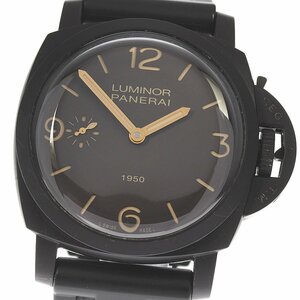 パネライ PANERAI PAM00375 ルミノール 1950 コンポジット 3デイズ 手巻き メンズ 良品 箱・保証書付き_801220