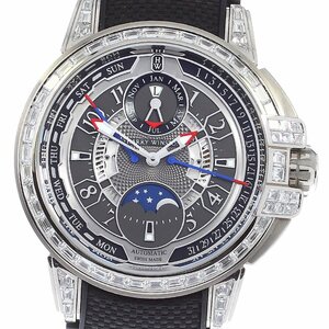 ハリーウィンストン HARRY WINSTON OCEAPC42WW002 K18WG オーシャン 20th アニバーサリー バイレトログラード 良品 箱・保証書付き_797319