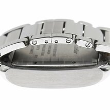 カルティエ CARTIER WT100025 タンクアングレーズLM 11Pダイヤ 自動巻き ボーイズ 良品 _792336_画像4