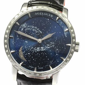 eijirosa-Agelocer 6404E1 moon phase self-winding watch men's beautiful goods written guarantee attaching ._802072