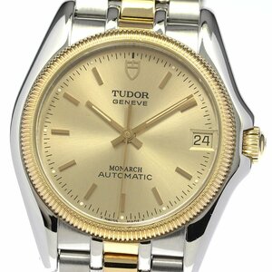 チュードル TUDOR 38733 モナーク デイト 自動巻き メンズ 良品 保証書付き_800672