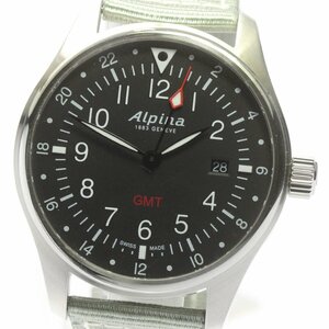  Alpina Alpina AL-247B4S6 стартер ima-GMT Date кварц мужской не использовался товар коробка * с гарантией ._684124[ev10]