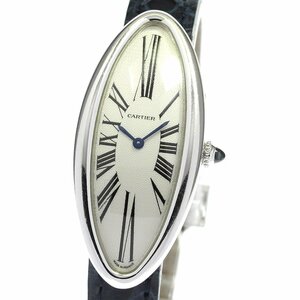  Cartier CARTIER W1537836 Baignoire a long jeMM K18WG hand winding lady's Manufacturers OH ending _722215
