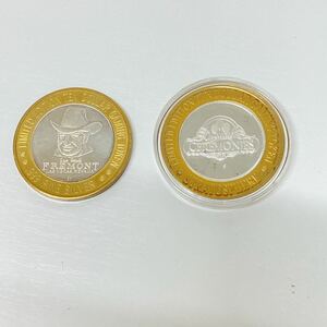 Las Vegas ラスベガス $10 スーベニア コイン 銀貨 純銀 silver USA 2枚 セット 