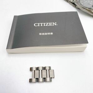 美品 動作品CITIZEN シチズン ATTESA 腕時計 CB3035-72 BLACK 電波 ソーラー チタン メンズ ウォッチの画像9