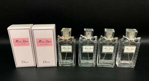 香水空き瓶 4個セット Miss Dior ミスディオール ローズ＆ローズ 空箱2つ付き ケース 空き瓶 ブランド コスメ 231108-265