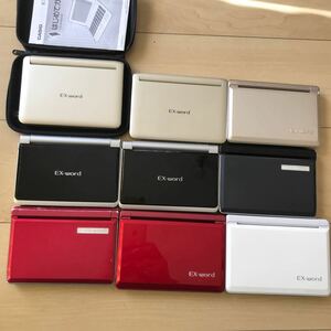 500円〜ジャンク品/全て起動確認済み/通電OK/CASIO/EX-word/電子辞書9台/カシオ/GF6550/A6550/SK6830/SP6700/A7300/SP6600/GF9800/SF6200