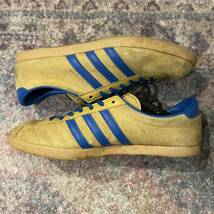 Adidas London Vintage Sneakers Yellow アディダス オリジナルス ロンドン スニーカー ヴィンテージ ビンテージ イエロー ブルー_画像3