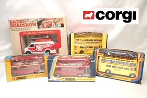 2012[M]箱付◆Corgi コーギー◆Routemaster Bus/Disneyland Bus/2階建てバス/RADIO ROADSHOW/470/468/476/1006/ヴィンテージ/ミニカー/5点