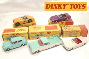 2026[M]箱付◆Dinky TOYS ディンキー◆CHEVROLET/MGB/FORD ANGLIA/AUSTIN HEALEY 他/114/109/113/155/449/ヴィンテージ/ミニカー/5点