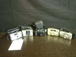 CHA-27477-45 ジャンク品 Konica コニカ Z-UP60 Fantasio 60Z MONOLTA Capios 150S 京セラ 等 コンパクトカメラ まとめて5点