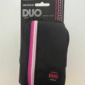 aosta DUO（アオスタ デュオ）　ズームコンパクトカメラ　スタンダードポーチ　デジカメケース　黒　ピンク