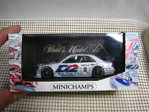 ・送料510円●ミニカー 現状●ミニチャンプス 1/43●メルセデス AMG C 180 DTM'94●シルバー系