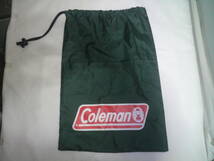 A Coleman 巾着袋 約38×約27cm コールマン 巾着 袋 頂き物 絞り跡 シワ等あり_画像1