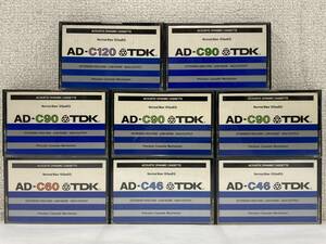 ●○ク116 TDK カセットテープ ACOUSTIC DYNAMIC AD-C120 第2世代 8本セット○●