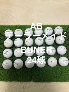 ★AB★テーラーメイド BURNER ホワイト　24球 ロストボール