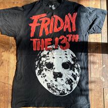 映画１３日の金曜日　ムービーTシャツTシャツ 古着 半袖 BLACK _画像3