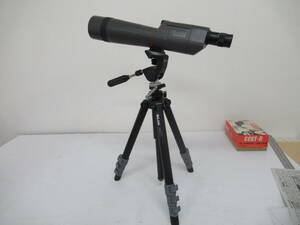 H02040 KOWAko-wa spo ting scope & tripod set TS-602 MULTICOATED LENS / SLIK EXCELA 4 telescope monocle 