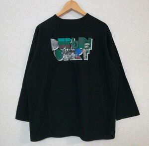 GDC ジーディーシー コットンリネン プルオーバーシャツ ブラック Ｌサイズ 日本製