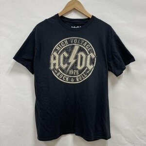 古着 ACDC エーシーディーシー バンドTシャツ バンT ?2016 BLK L Tシャツ Tシャツ L 黒 / ブラック ロゴ、文字 X プリント