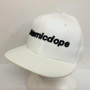 ニューエラ Atomicdope アトミックドープ ロゴ刺繍 スナップバック ゴルフキャップ 帽子 帽子 - 白 / ホワイト X 黒 / ブラック