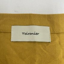 ＵＳＥＤ古着 Toironier GARDEN 21AW Lounge Vest ラウンジ ベスト プルオーバー サイドリボン 2130008 ベスト FREE 無地_画像3