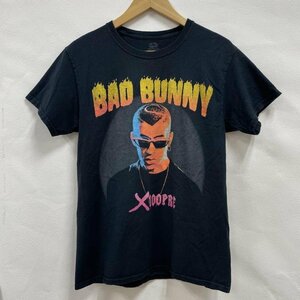 古着 BAD BUNNY バッドバニー ラップT 2019ツアーT BLK S Tシャツ Tシャツ S 黒 / ブラック ロゴ、文字 X プリント