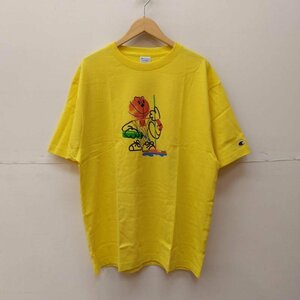 チャンピオン HIKARU MATSUBARA 半袖 Tシャツ グラフィック バスケット C8-X366 Tシャツ Tシャツ XL 黄 / イエロー