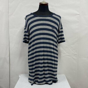 エンポリオアルマーニ EMPORIO ARMANI / 半袖Tシャツ / ボーダー / ワンポイント刺?ロゴ / ポリウレタン混レーヨン / XXXL -