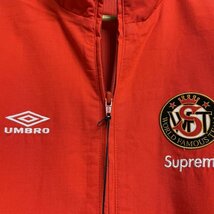 シュプリーム Supreme × UMBRO 2023AW Cotton Ripstop Track Jacket 刺?ロゴ スタンドカラージャケット M 赤 / レッド_画像8