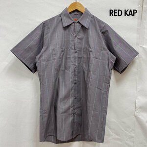 レッドキャップ RED KAP 半袖ワークシャツ 90's 襟芯 vintage ヴィンテージ ストライプ S シャツ、ブラウス シャツ、ブラウス S