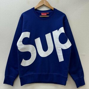 シュプリーム 13AW Sup Crewneck カナダ製 ワングラム ビッグロゴ クルーネック スウェット トレーナー トレーナー M 青 / ブルー